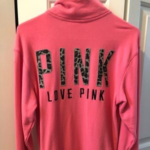 VS pink 1/4 zip